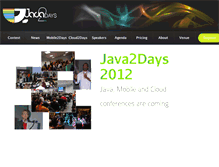 Tablet Screenshot of 2011.java2days.com